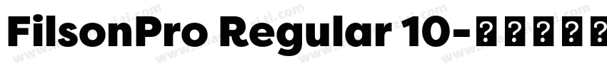 FilsonPro Regular 10字体转换